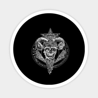 Crown of Aries Gothic Viking Scull Magnet